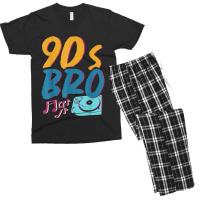 90s Vinyl 1990s Bro Costume Party Music Generation Nineties Video Game Men's T-shirt Pajama Set | Artistshot