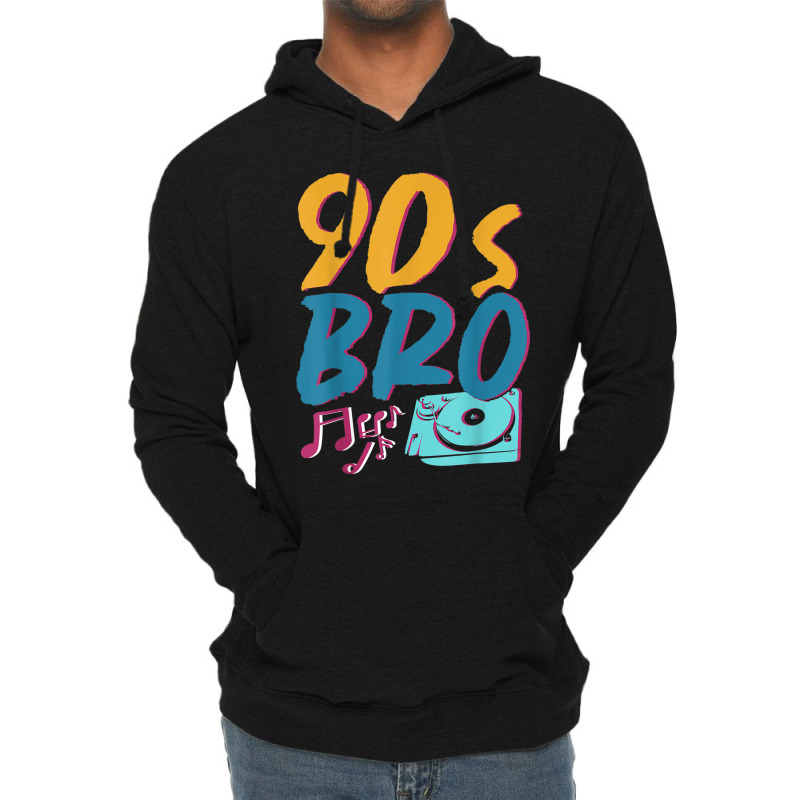 90s Vinyl 1990s Bro Costume Party Music Generation Nineties Video Game Lightweight Hoodie | Artistshot