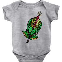 Aesthetic Green Flower Baby Bodysuit | Artistshot