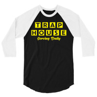 Trap House   Serving Daily 3/4 Sleeve Shirt | Artistshot