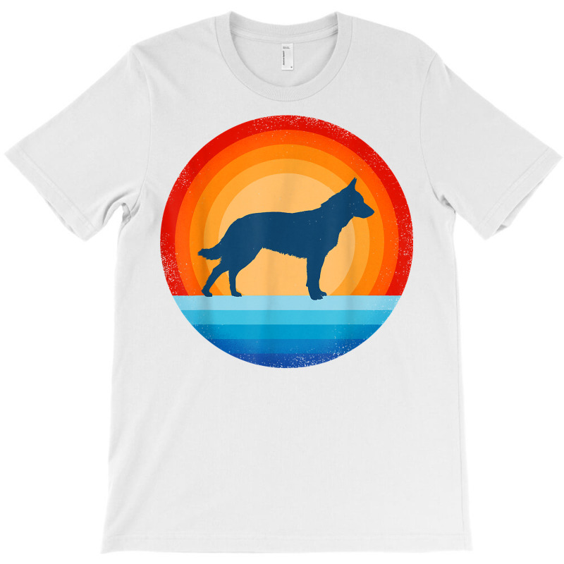 Blue Heeler Australian Cattle Dog Retro Vintage 70s Sunset T Shirt T-Shirt by densonozmastonmq | Artistshot