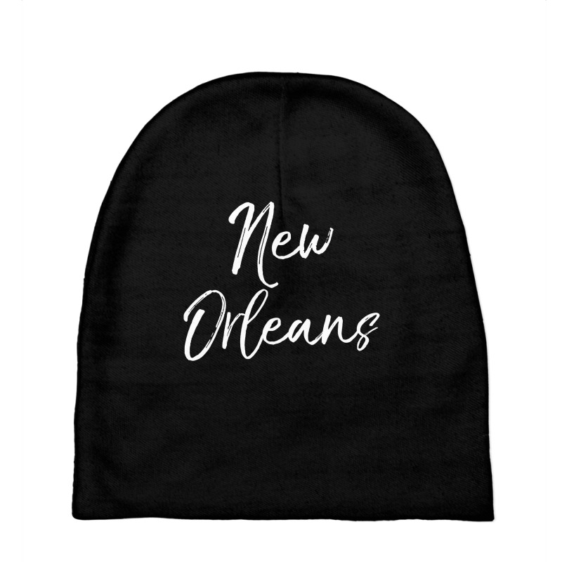 Fun Louisiana Gift New Orleans Trip Gifts Cute New Orleans T Shirt Baby Beanies by LoriMccarty89 | Artistshot