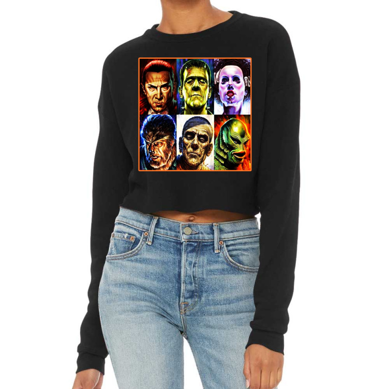 Horror Film Cropped Sweater | Artistshot