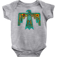 Western Sunflower Turquoise Native American Thunderbird Girl T Shirt Baby Bodysuit | Artistshot