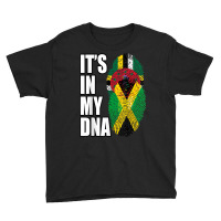 Dominica And Jamaican Mix Dna Flag Heritage T Shirt Youth Tee | Artistshot