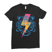 Vintage Tiger Bolt Of Lightning Chinese New Year Of Tiger T Shirt Ladies Fitted T-shirt | Artistshot