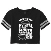 Once You Put My Meat Scorecard Crop Tee | Artistshot