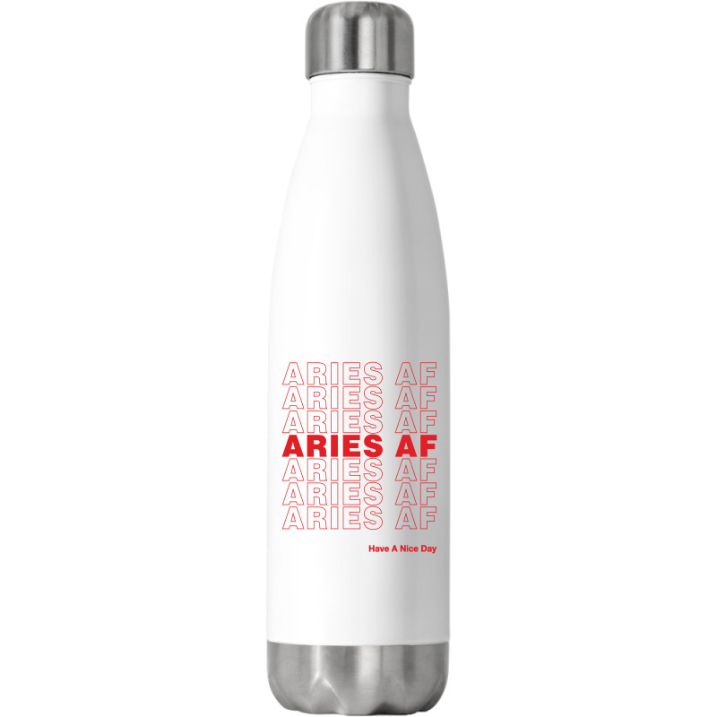 Aries Af Stainless Steel Water Bottle | Artistshot