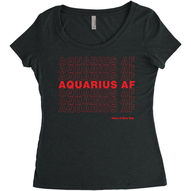 Aquarius Af Women's Triblend Scoop T-shirt by Artees Artwork | Artistshot