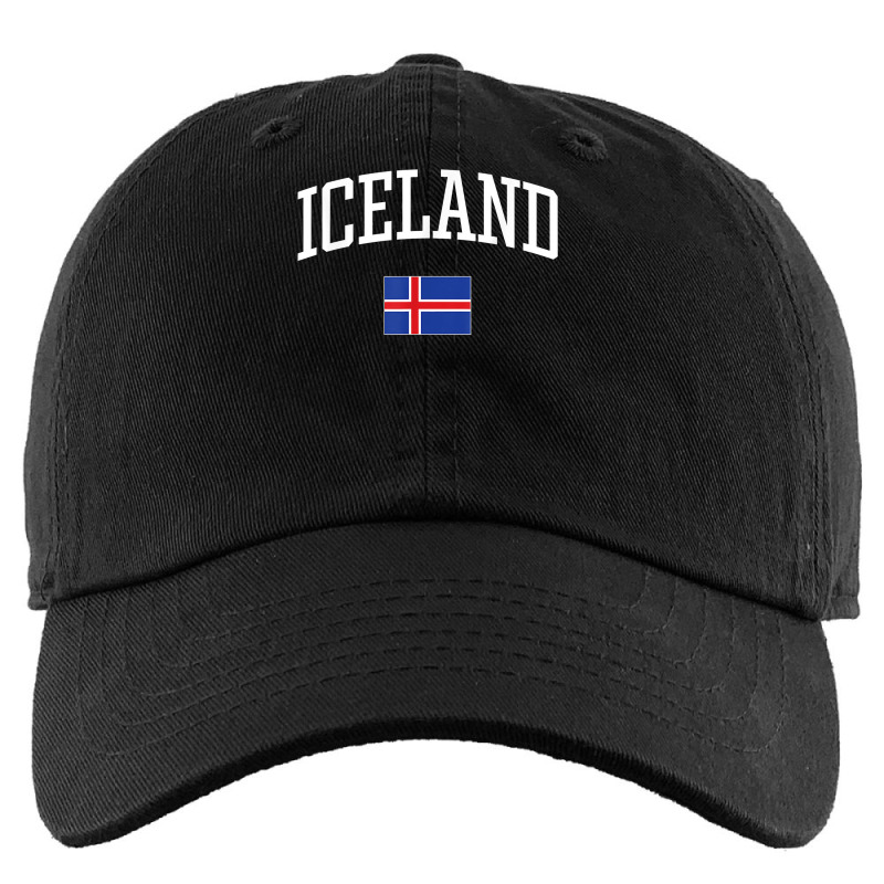 Vintage Flag Of Iceland Love Your Country T Shirt Kids Cap by fallenafsericebe | Artistshot