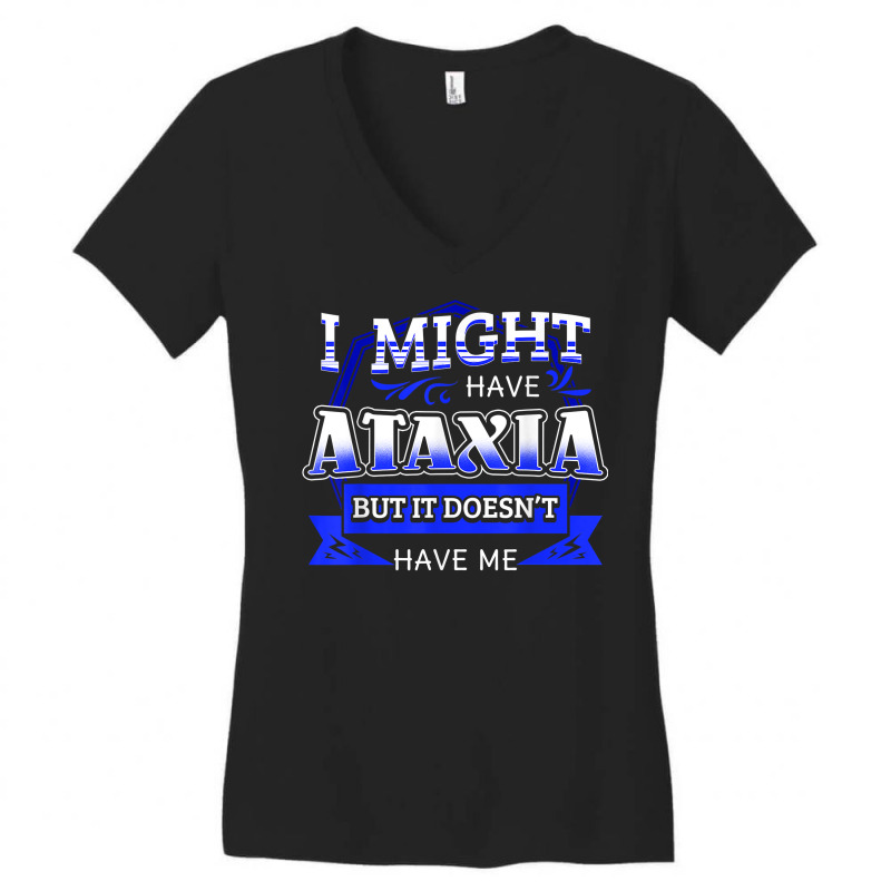 Ataxia Neurological Sign Hemiataxia Blue Ribbon Neurologists T Shirt Women's V-Neck T-Shirt by BrunkeMiaysia | Artistshot