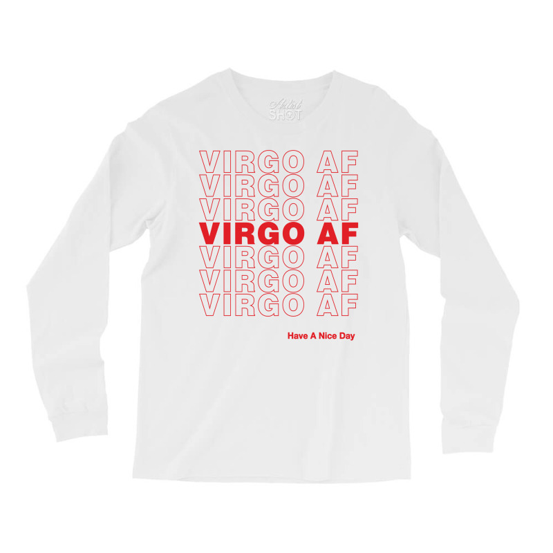 Virgo Af Long Sleeve Shirts | Artistshot