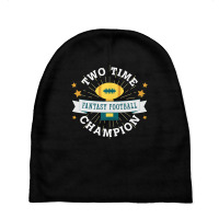 Two Time Champion Fantasy Football Premium T Shirt Baby Beanies | Artistshot