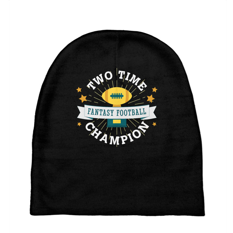 Two Time Champion Fantasy Football Premium T Shirt Baby Beanies by zagelmaglime | Artistshot