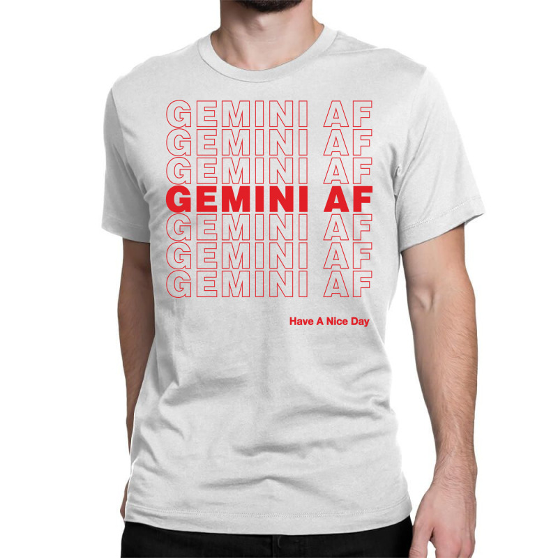 Gemini Af Classic T-shirt by Artees Artwork | Artistshot