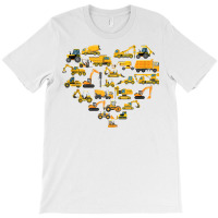 Types Of Construction Excavator Bulldozer Truck Crane Kids Tank Top T-shirt | Artistshot