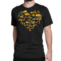 Types Of Construction Excavator Bulldozer Truck Crane Kids Tank Top Classic T-shirt | Artistshot