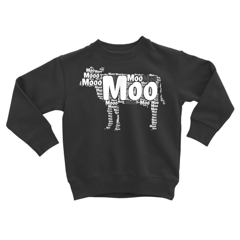 Typography Word Art Cow T Shirt Toddler Sweatshirt by zagelmaglime | Artistshot