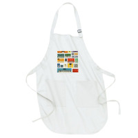 Synthesizer And Drum Machine For Electronic Musician T Shirt Full-length Apron | Artistshot