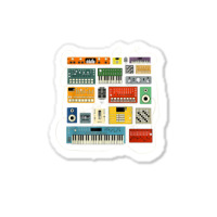 Synthesizer And Drum Machine For Electronic Musician T Shirt Sticker | Artistshot