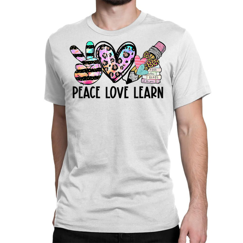 T-SHIRT PEACE AN LOVE LEOPARD