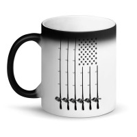 American Flag Fishing Sticker Magic Mug | Artistshot