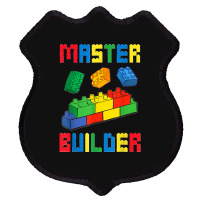 Brick Builder Funny Blocks Building Master Builder Toys Kids Shield Patch | Artistshot