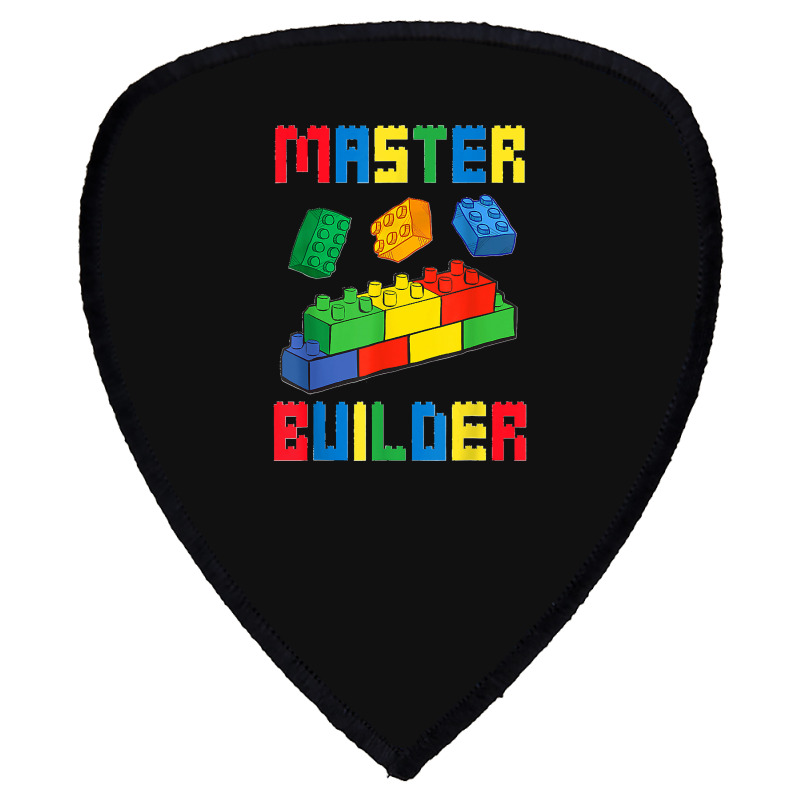 Brick Builder Funny Blocks Building Master Builder Toys Kids Shield S Patch | Artistshot