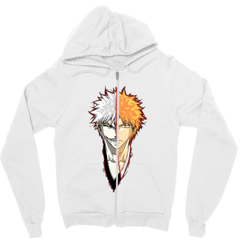 Bleavch Kuroslkaki Ichighvo Face Zipper Hoodie by mbelik | Artistshot