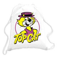 Top Cat Top Circle T Shirt Drawstring Bags | Artistshot