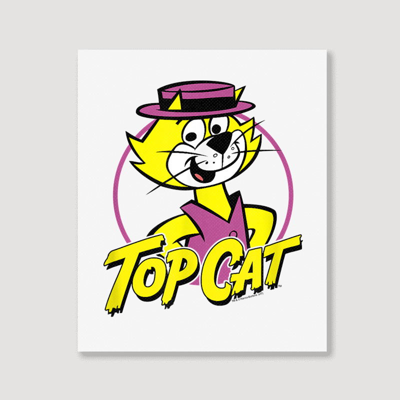 Top Cat Top Circle T Shirt Portrait Canvas Print | Artistshot