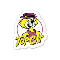 Top Cat Top Circle T Shirt Sticker | Artistshot