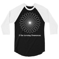 Womens I Am Loving Awareness, Ram Dass Mantra, Mandala V Neck T Shirt 3/4 Sleeve Shirt | Artistshot