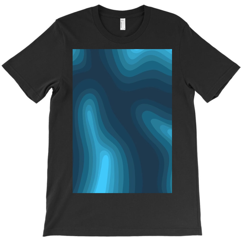 Blue Shapes   Cool T-Shirt by Kelly S | Artistshot