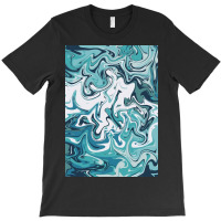 Blue Swirls   Marble T-shirt | Artistshot