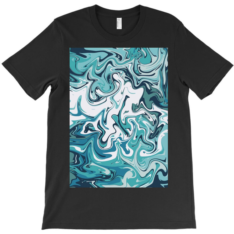 Blue Swirls   Marble T-Shirt by Kelly S | Artistshot