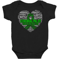 Cerebral Palsy Awareness Hope Support Strong Warrior T Shirt Baby Bodysuit | Artistshot