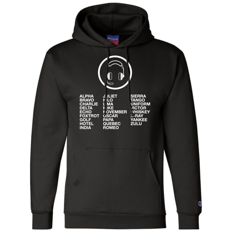 Aviation Phonetic Alphabet T Shirt Champion Hoodie | Artistshot