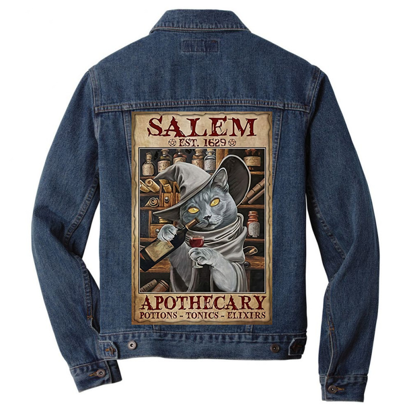 Salem Est. 1629 Men Denim Jacket by Kelly S | Artistshot