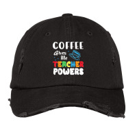 Coffee Gives Me Teacher Powers What Types Of Milk Vintage Cap | Artistshot