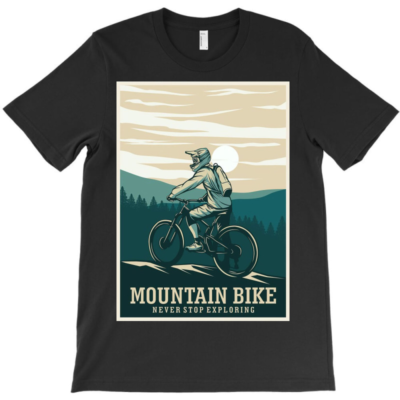 Muntain Bike Retro T-Shirt by Kelly S | Artistshot