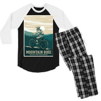 Muntain Bike Retro Men's 3/4 Sleeve Pajama Set | Artistshot