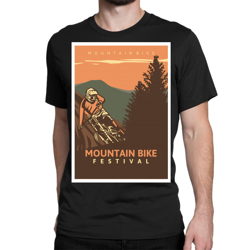 Retro Mountain Bike Festival Classic T-shirt by Kelly S | Artistshot