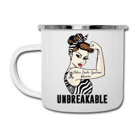 Womens Ehlers Danlos Syndrome Warrior Unbreakable Strong Woman V Neck Camper Cup | Artistshot