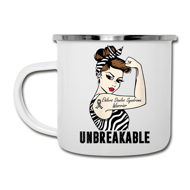 Womens Ehlers Danlos Syndrome Warrior Unbreakable Strong Woman V Neck Camper Cup | Artistshot