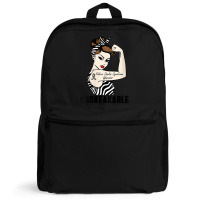 Womens Ehlers Danlos Syndrome Warrior Unbreakable Strong Woman V Neck Backpack | Artistshot