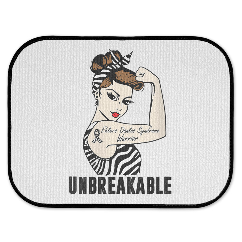 Womens Ehlers Danlos Syndrome Warrior Unbreakable Strong Woman V Neck Rear Car Mat | Artistshot