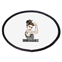 Womens Ehlers Danlos Syndrome Warrior Unbreakable Strong Woman V Neck Oval Patch | Artistshot