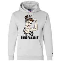 Womens Ehlers Danlos Syndrome Warrior Unbreakable Strong Woman V Neck Champion Hoodie | Artistshot