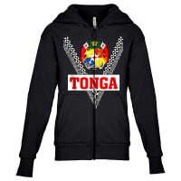 Mate Ma'a Tonga   Sila Tonga   Tongan Design Tank Top Youth Zipper Hoodie | Artistshot